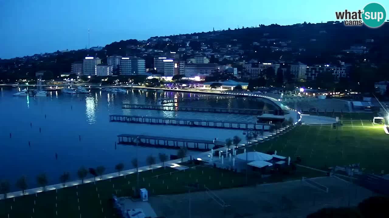 Webcam Portorož Panoramic view from Casino Portoroz