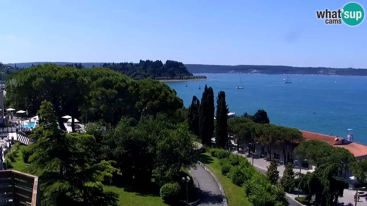 Spletna kamera Portorož plaža – Pogled z restavracije Bungalow