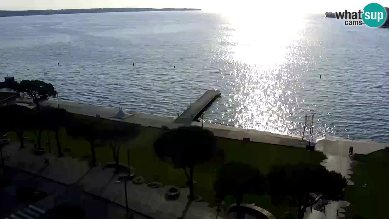 Spletna kamera Portorož plaža – Pogled z restavracije Bungalow