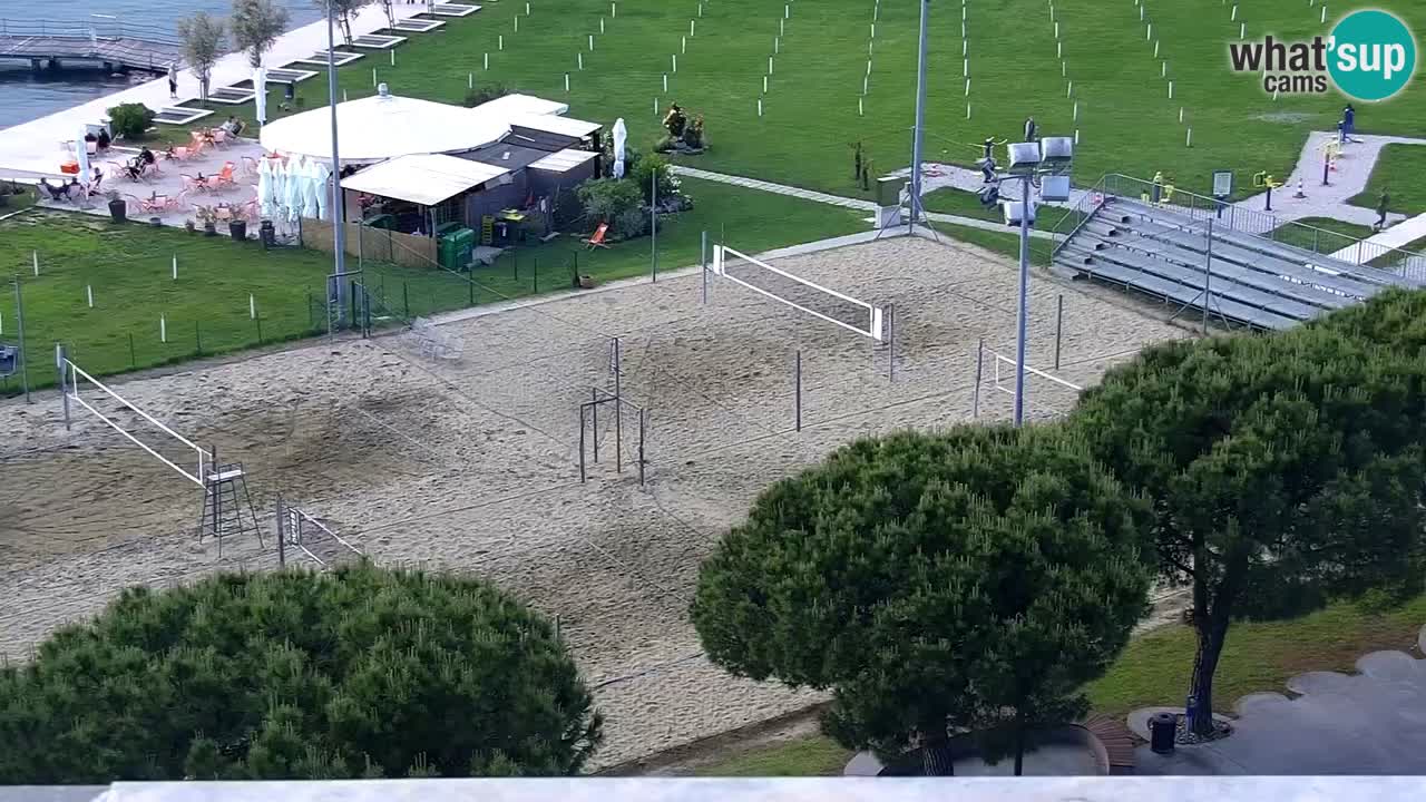 Spletna kamera Portorož plaža – Pogled z restavracije Bungalow