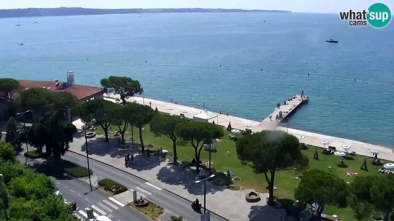 Webcam Portorož Panoramic view from Casino Portoroz