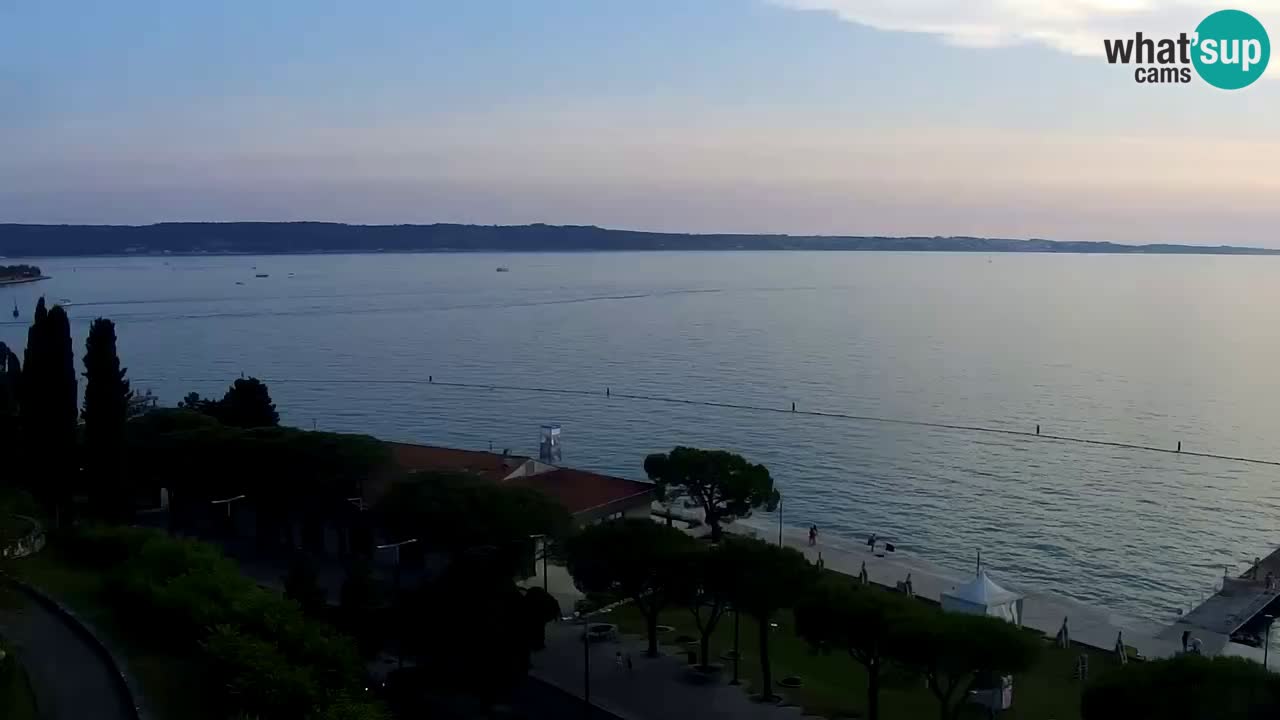 Webcam Portorož Panoramic view from Casino Portoroz