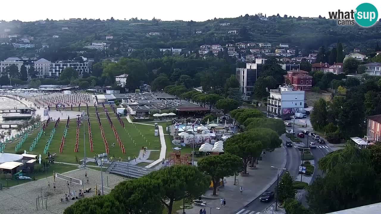 Webcam Portorož Panoramic view from Casino Portoroz
