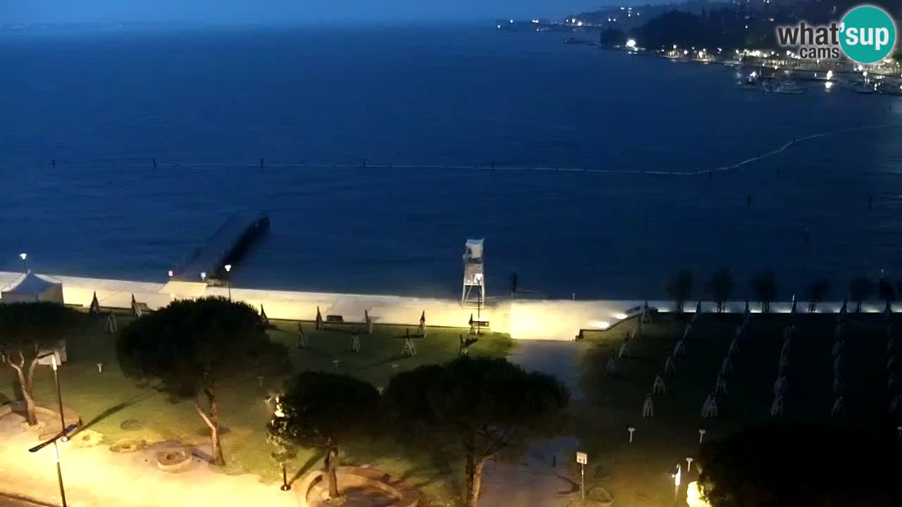 Webcam spiaggia Portorose – Vista dal ristorante Bungalow