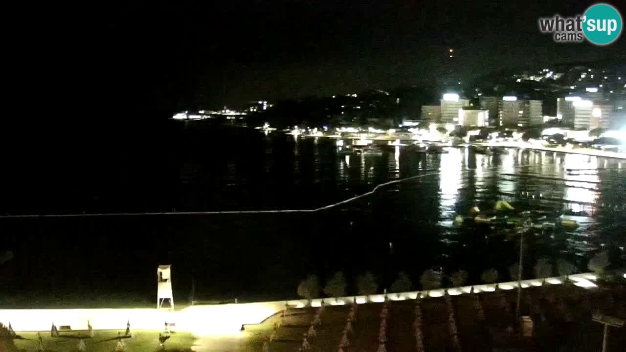 Webcam spiaggia Portorose – Vista dal ristorante Bungalow