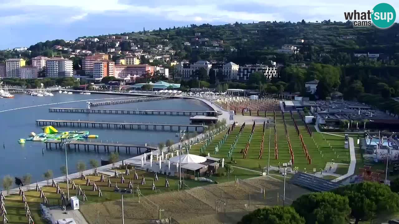 Webcam Plage Portorož – Bungalow