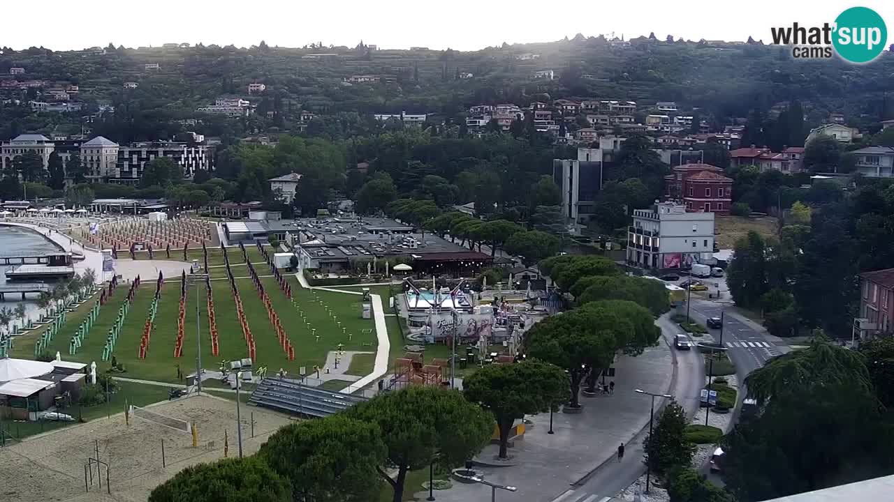 Webcam Portorož Panoramic view from Casino Portoroz