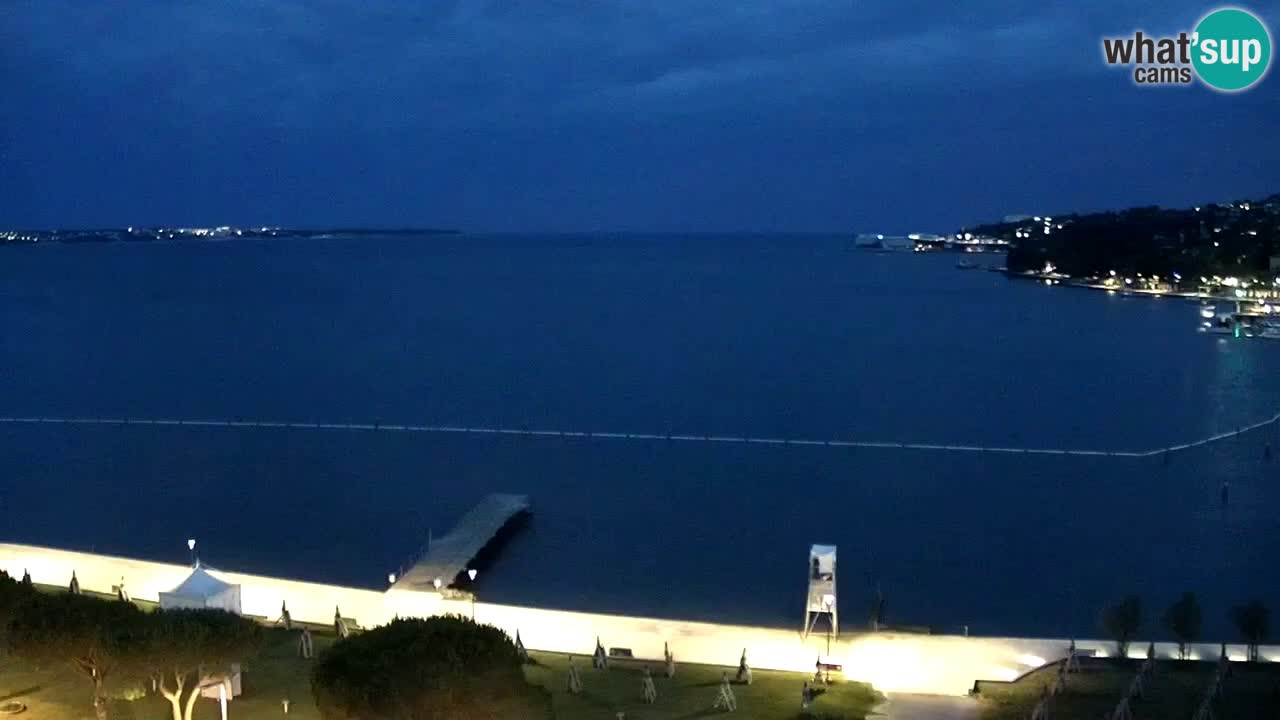 Webcam spiaggia Portorose – Vista dal ristorante Bungalow
