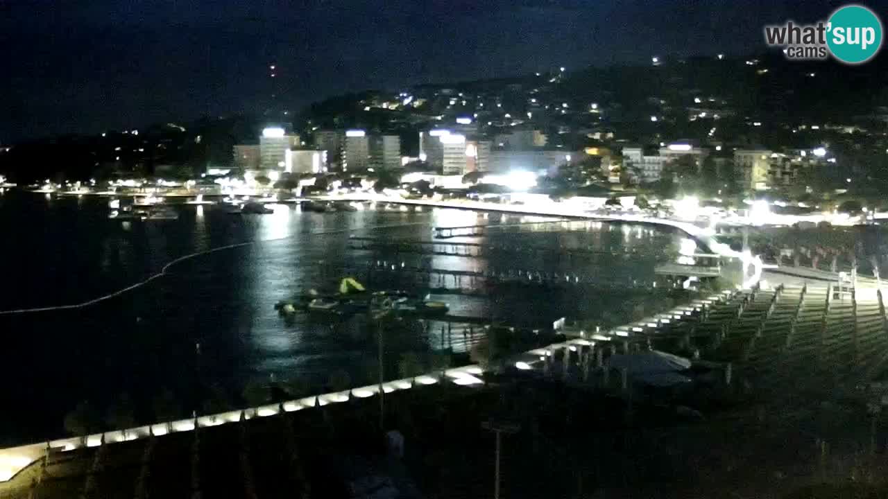 Webcam spiaggia Portorose – Vista dal ristorante Bungalow