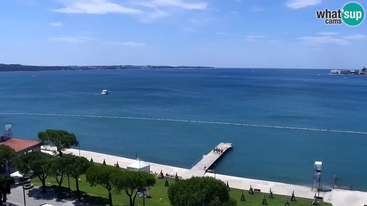 Webcam Portorož Panoramic view from Casino Portoroz