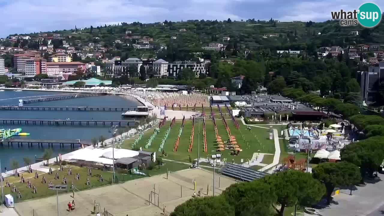 Portorož – panorama webcam