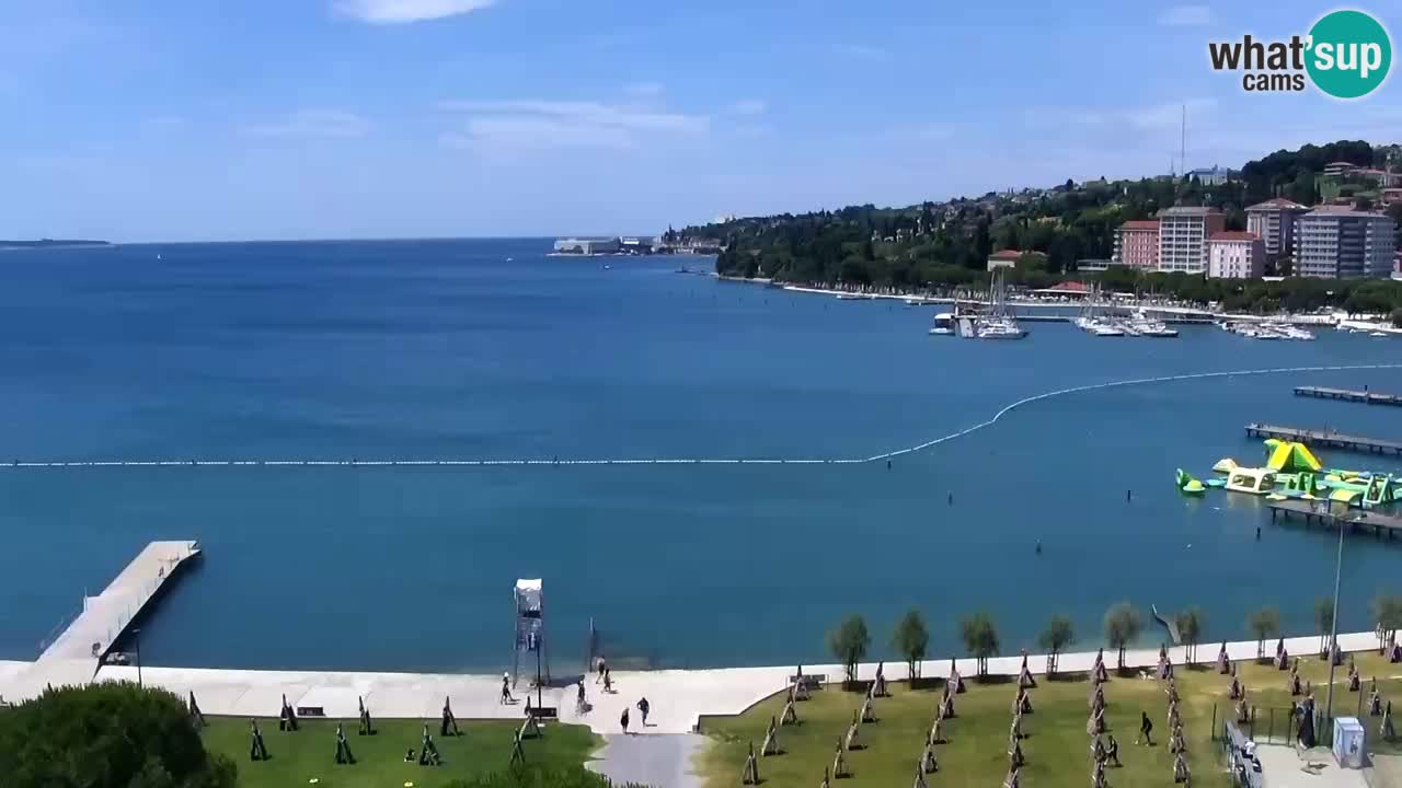 Web kamera Portorož plaža
