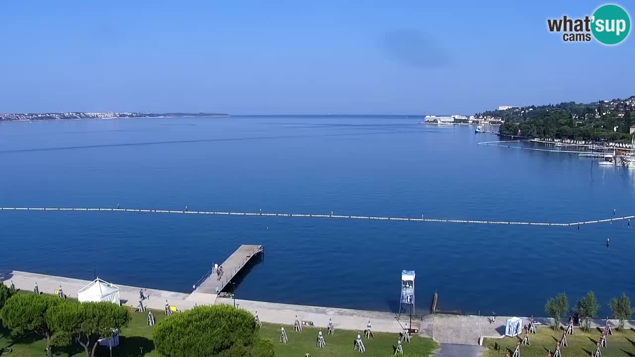 Webcam spiaggia Portorose – Vista dal ristorante Bungalow
