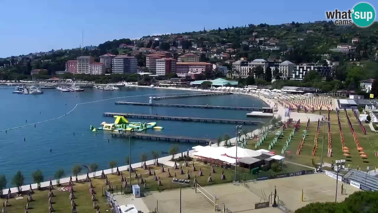 Webcam Plage Portorož – Bungalow