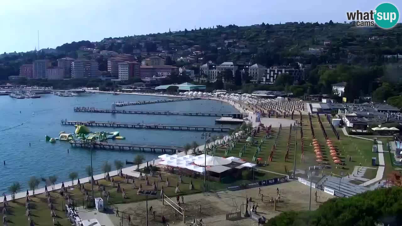 Webcam Portorož Panoramic view from Casino Portoroz