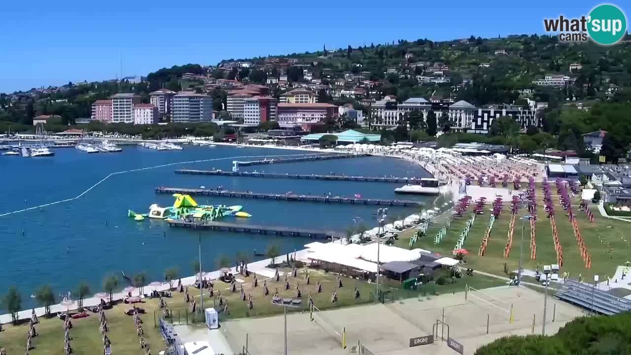 Webcam Portorož Panoramic view from Casino Portoroz