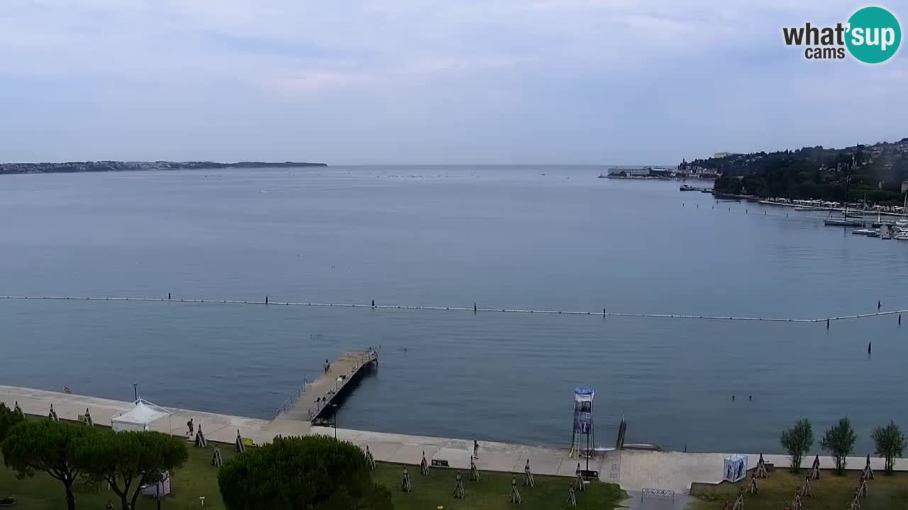 Webcam spiaggia Portorose – Vista dal ristorante Bungalow
