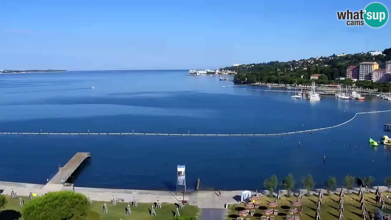 Webcam Portorož Panoramic view from Casino Portoroz