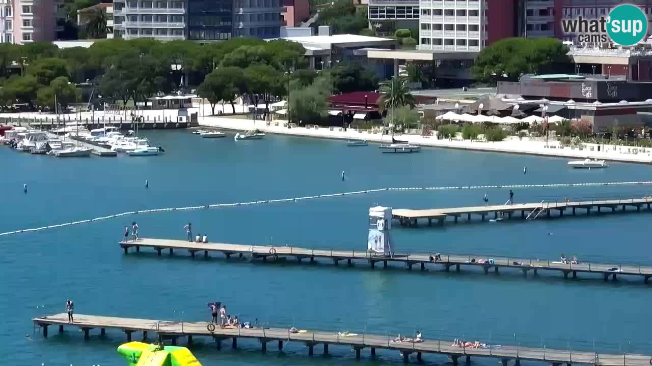 Webcam spiaggia Portorose – Vista dal ristorante Bungalow