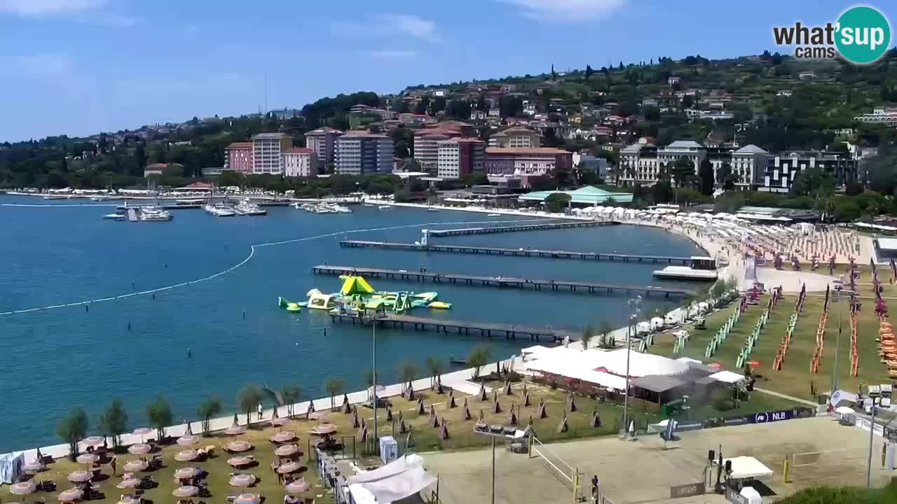Webcam Portorož Panoramic view from Casino Portoroz