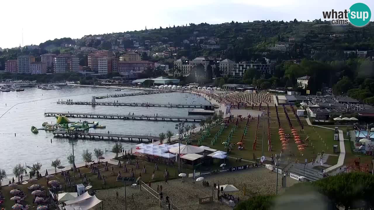 Web kamera Portorož plaža