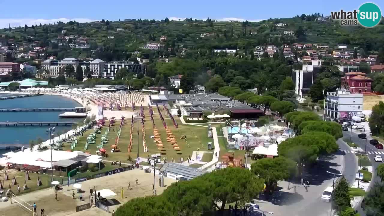 Webcam Portorož Panoramic view from Casino Portoroz