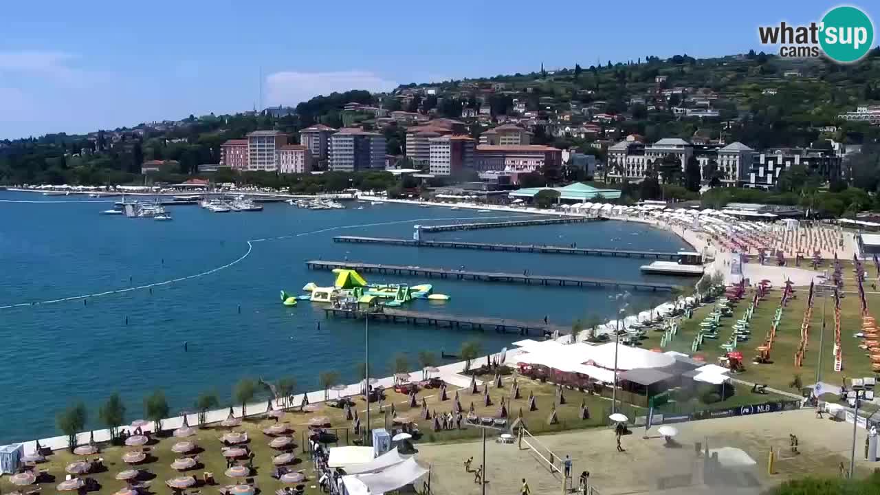 Webcam Plage Portorož – Bungalow