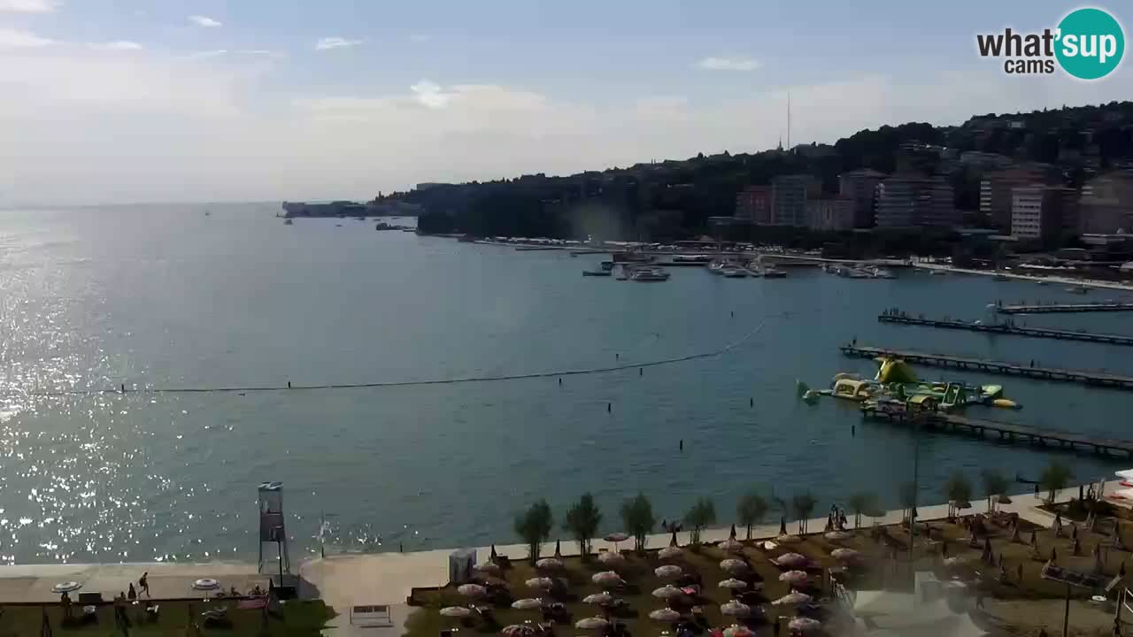 Web kamera Portorož plaža