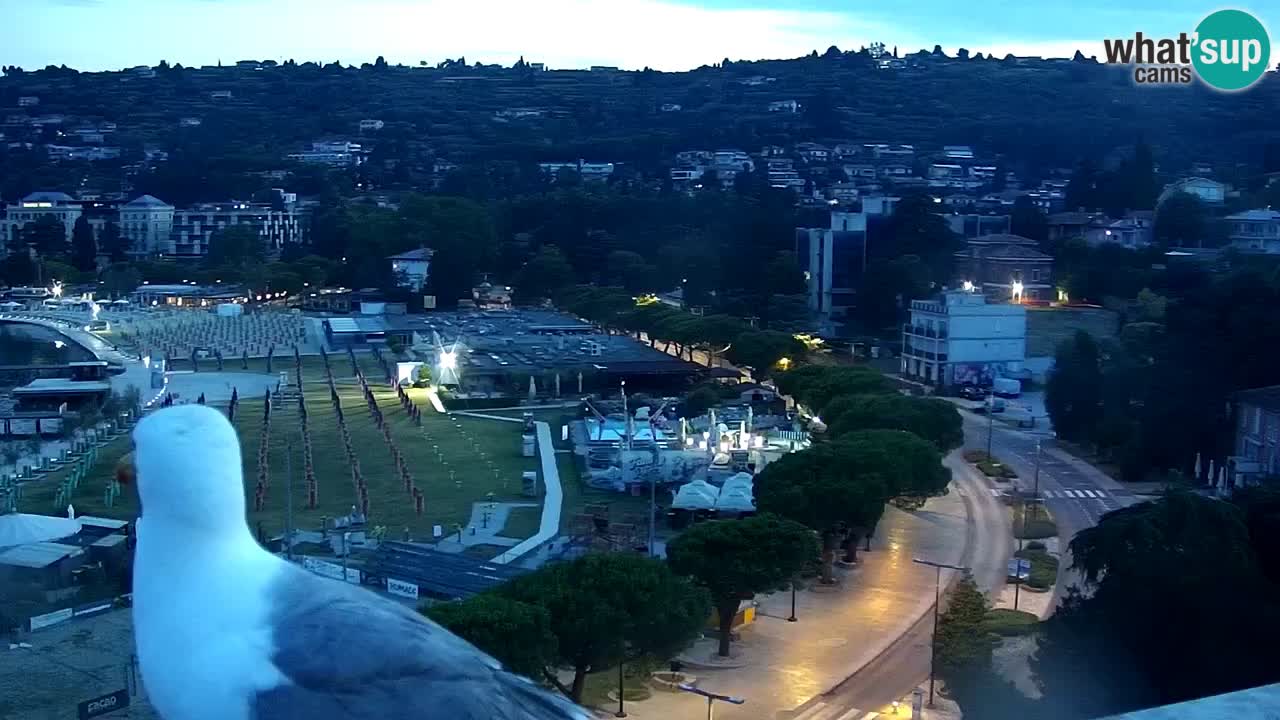 Webcam spiaggia Portorose – Vista dal ristorante Bungalow
