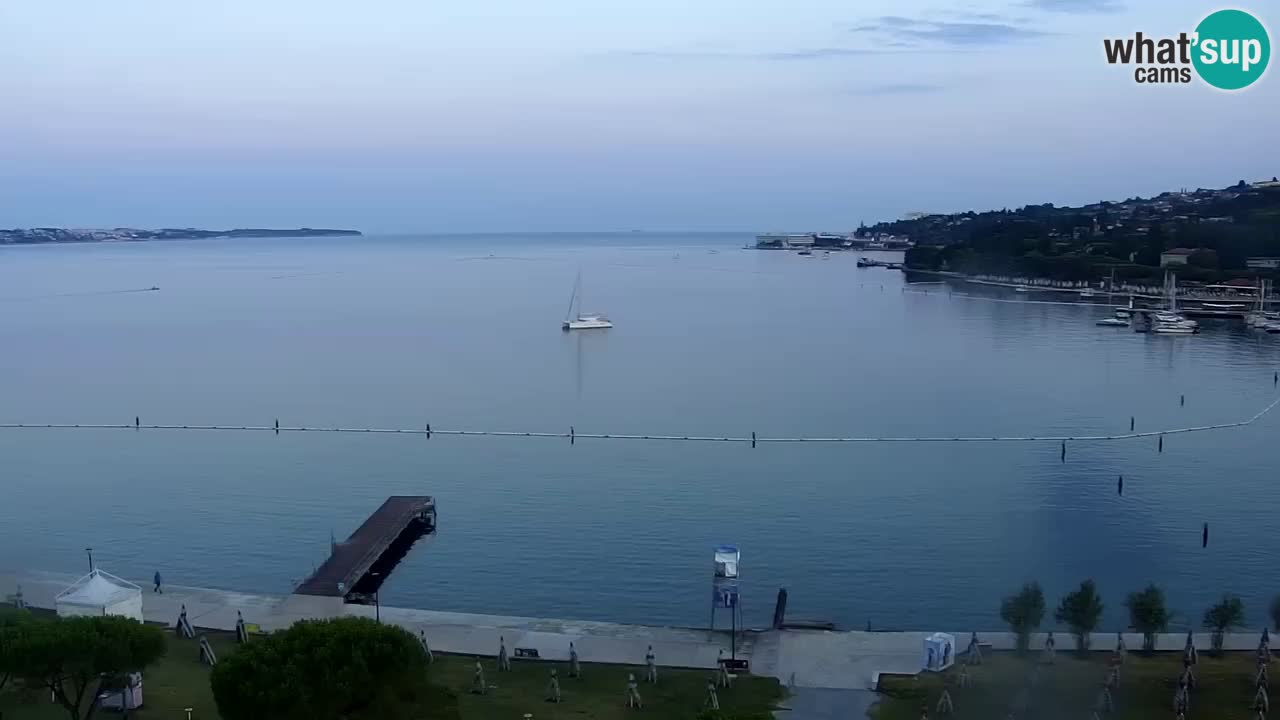 Webcam spiaggia Portorose – Vista dal ristorante Bungalow