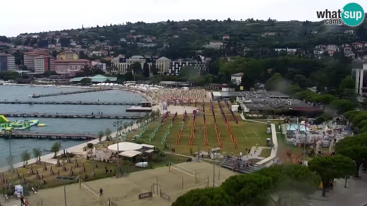 Web kamera Portorož plaža