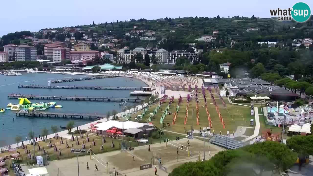 Webcam spiaggia Portorose – Vista dal ristorante Bungalow