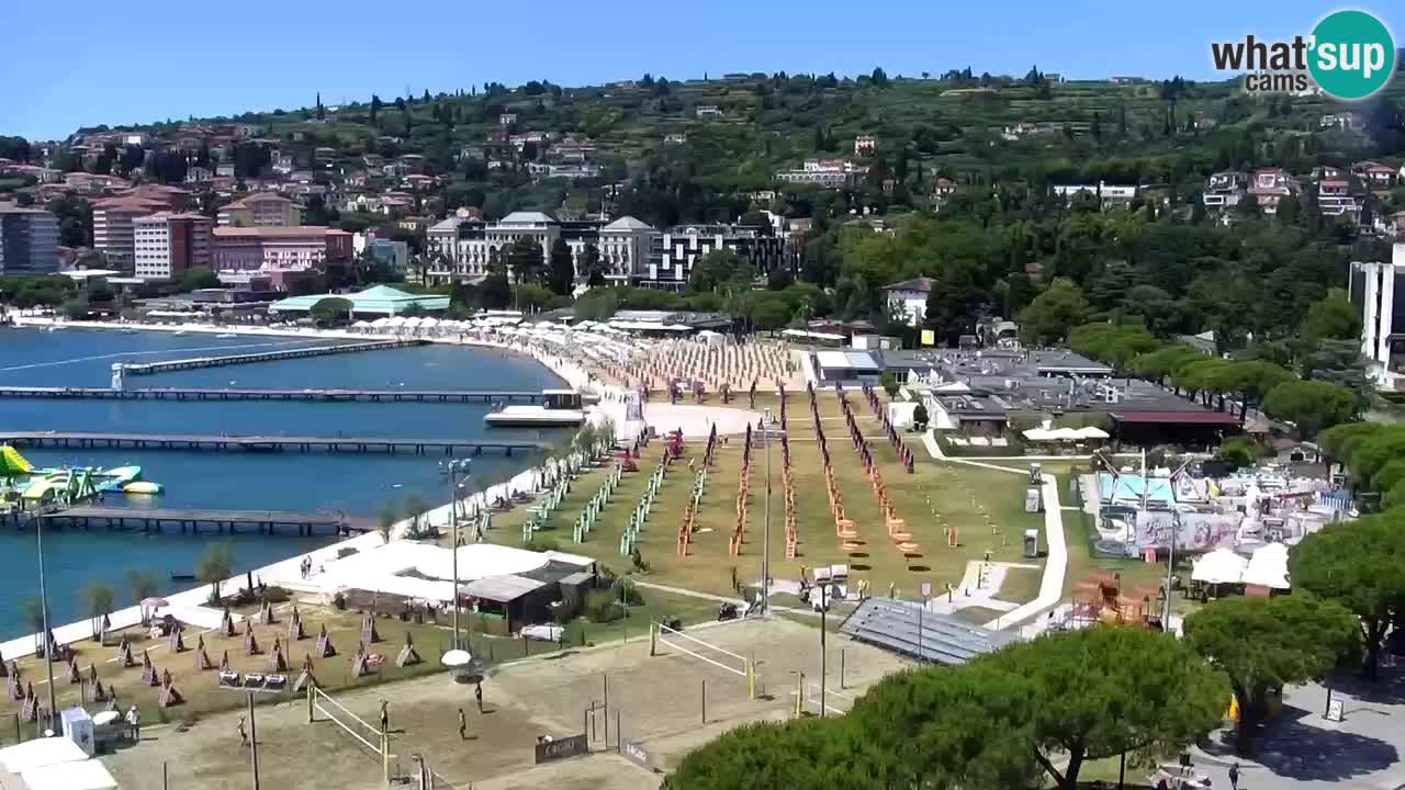 Webcam Playa Portorož – Bungalow