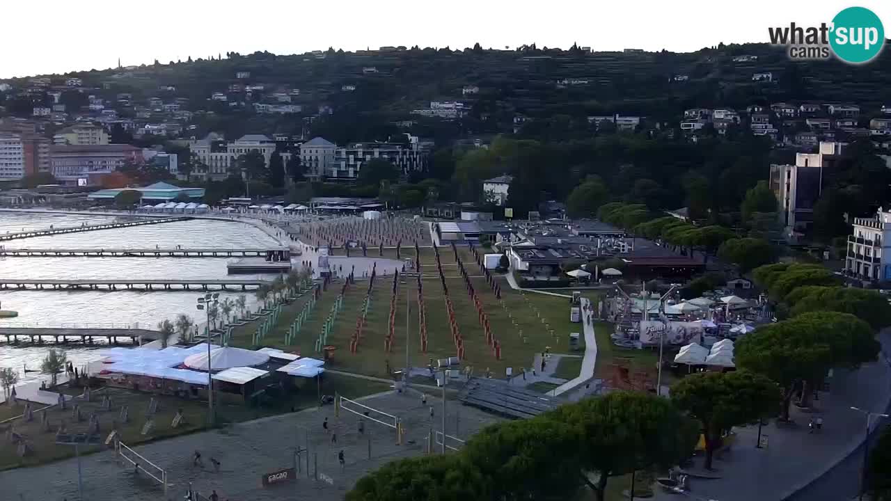 Webcam Portorož Panoramic view from Casino Portoroz