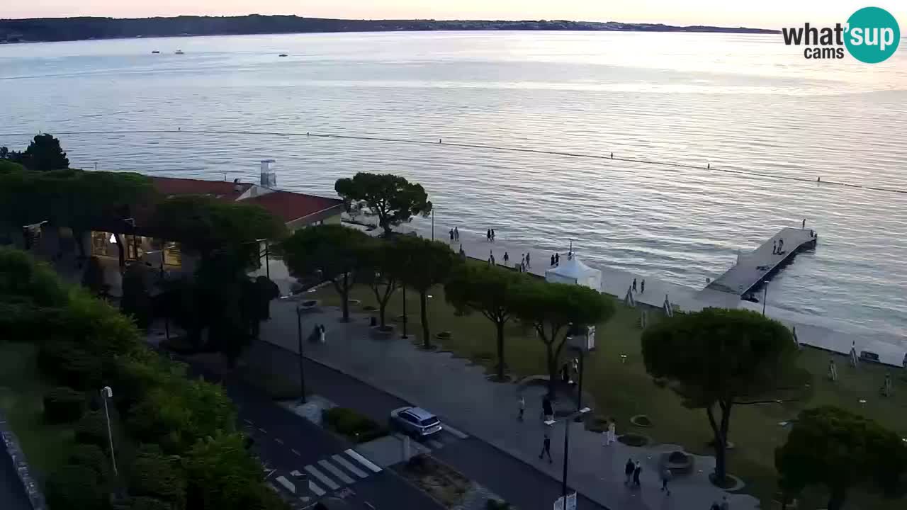 Web kamera Portorož plaža