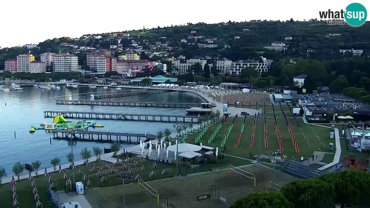Webcam Portorož Panoramic view from Casino Portoroz