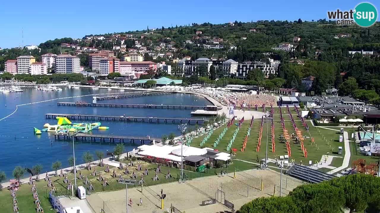 Webcam Portorož Panoramic view from Casino Portoroz