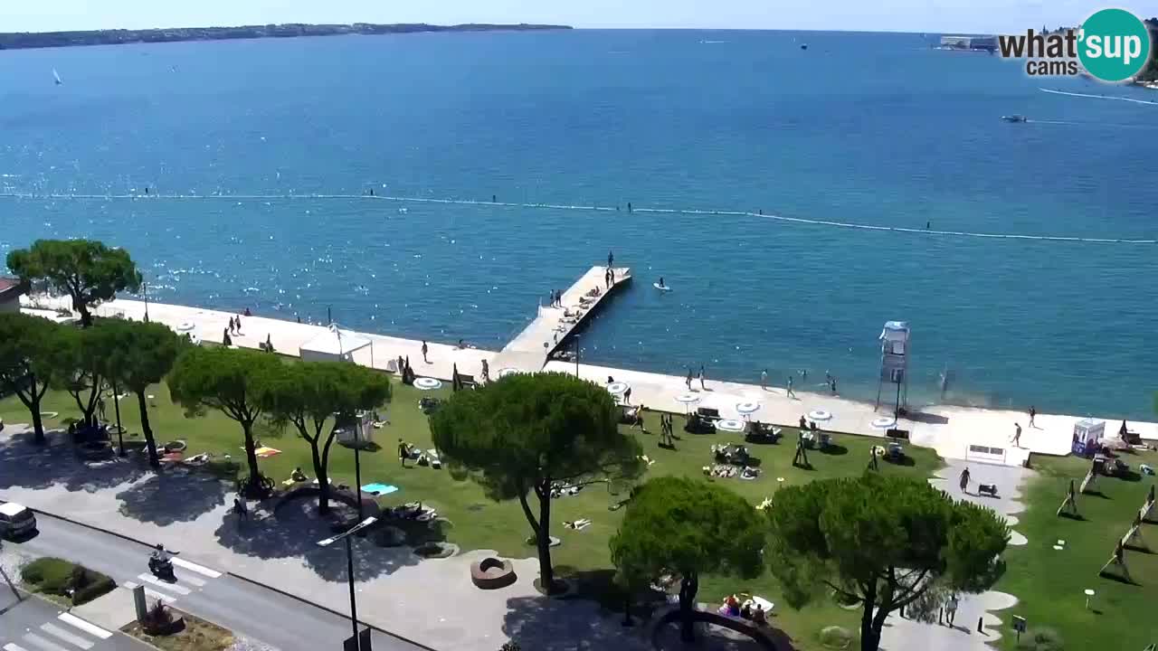 Web kamera Portorož plaža