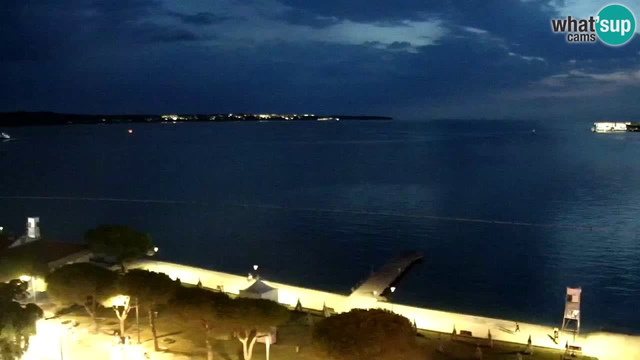 Spletna kamera Portorož plaža – Pogled z restavracije Bungalow