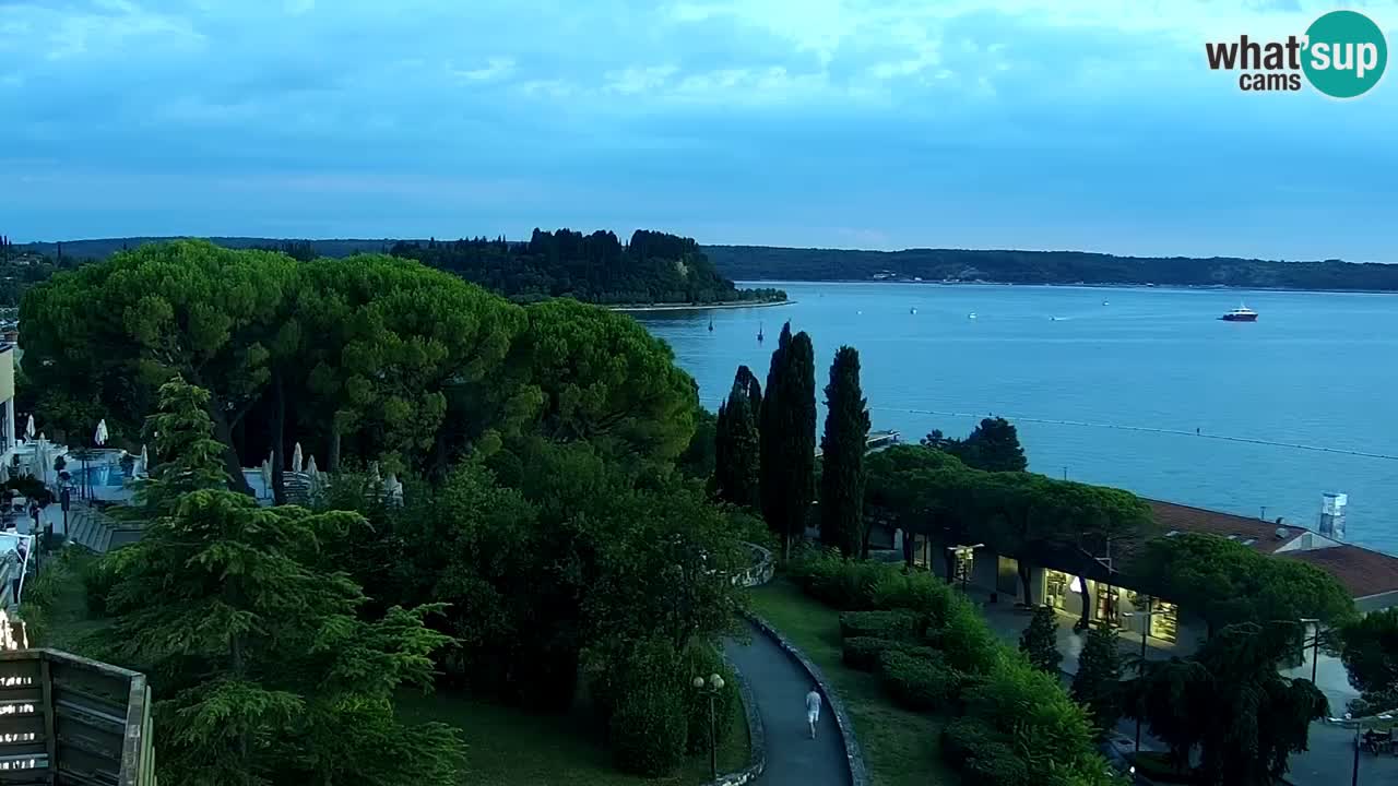 Webcam spiaggia Portorose – Vista dal ristorante Bungalow