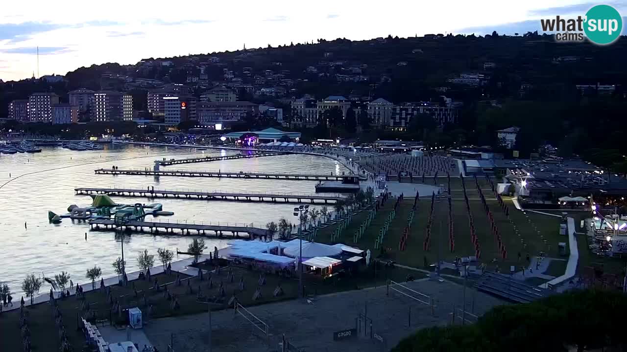 Webcam Live Portorož Strand – Bungalow