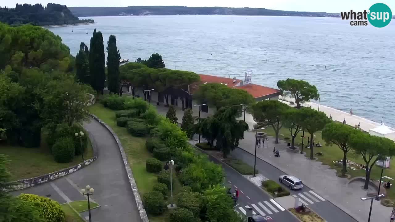 Webcam spiaggia Portorose – Vista dal ristorante Bungalow