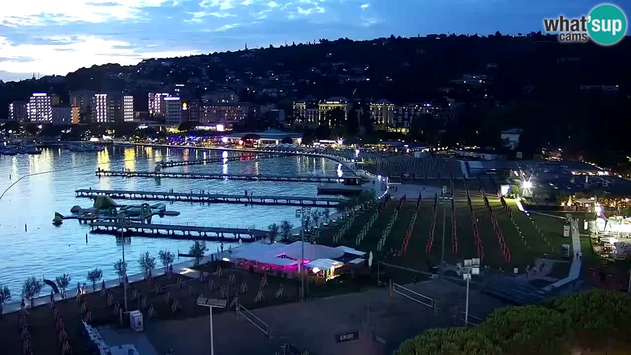 Webcam Portorož Panoramic view from Casino Portoroz