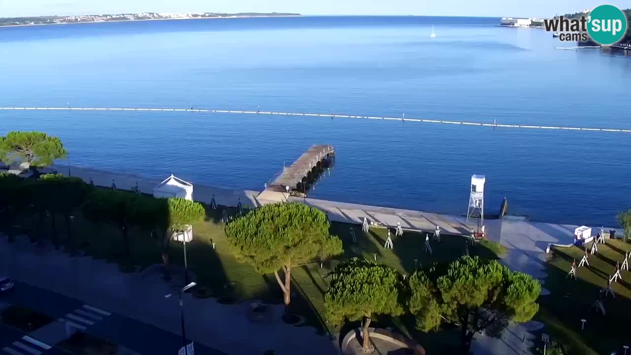 Webcam spiaggia Portorose – Vista dal ristorante Bungalow