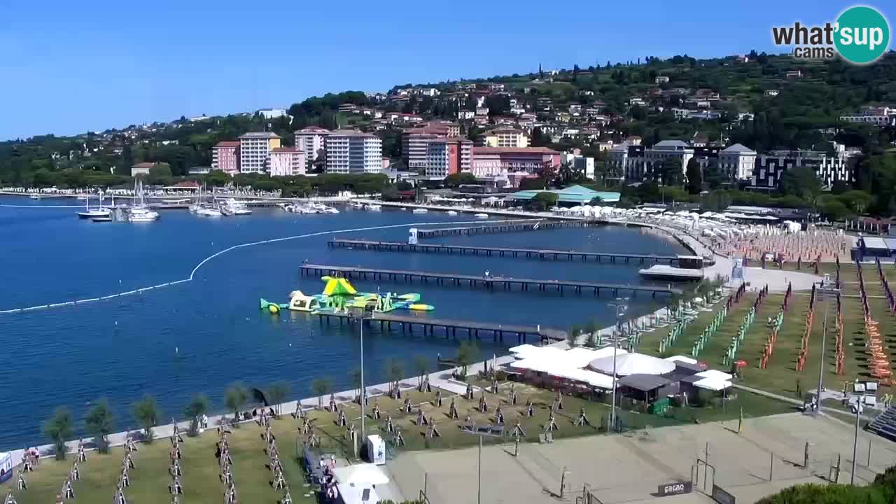 Webcam Portorož Panoramic view from Casino Portoroz