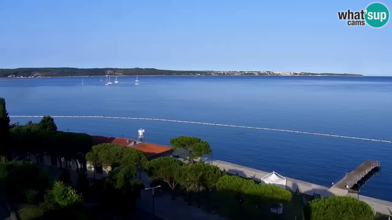 Webcam Portorož Panoramic view from Casino Portoroz