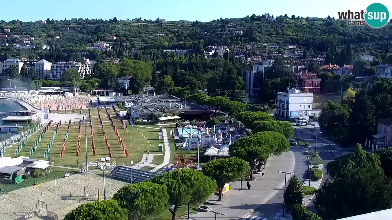 Webcam Live Portorož Strand – Bungalow