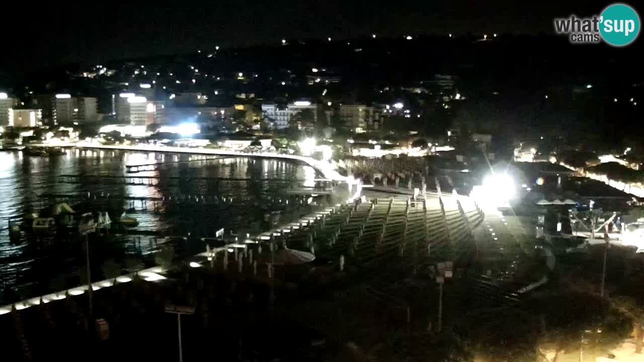 Webcam spiaggia Portorose – Vista dal ristorante Bungalow