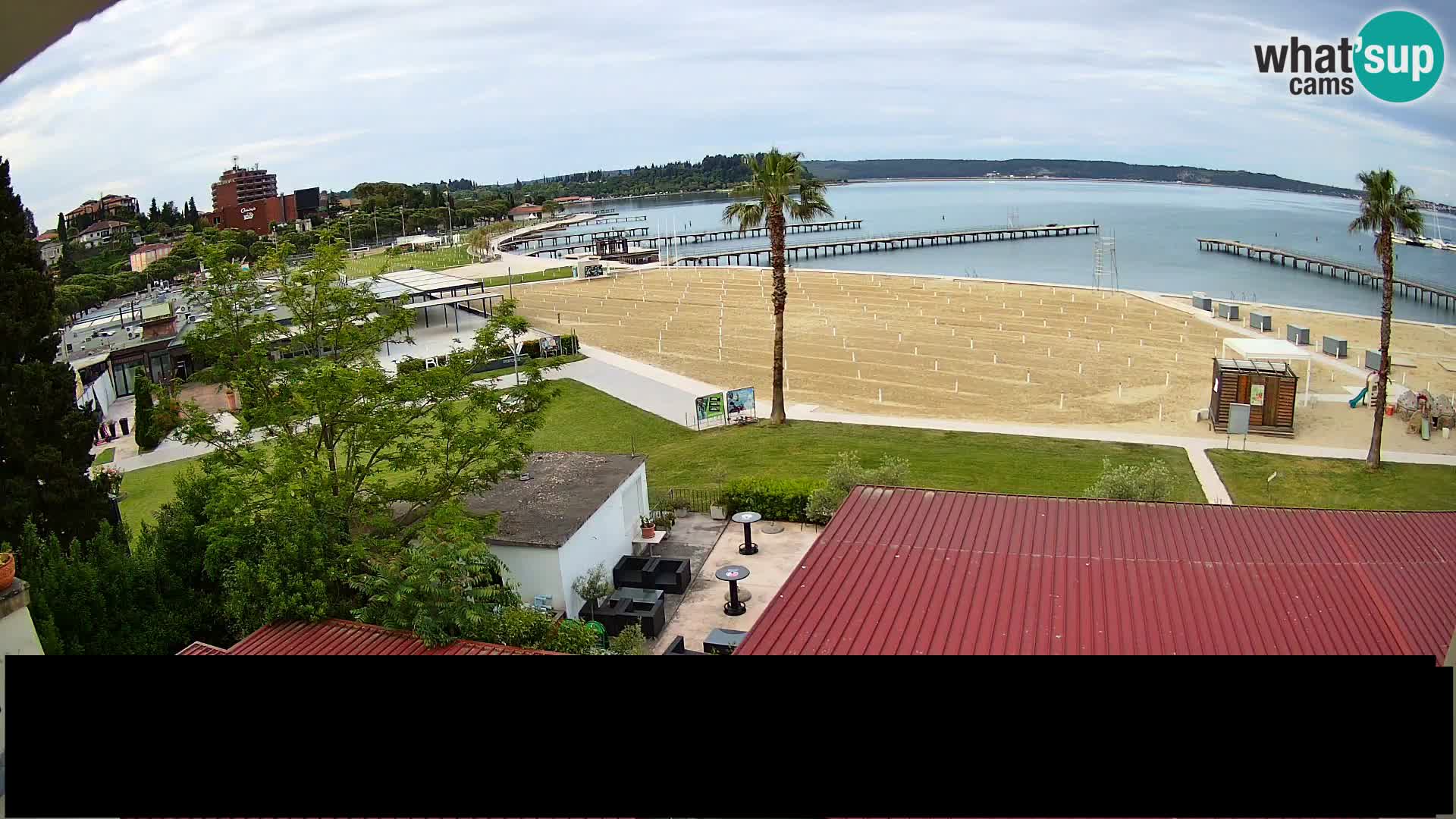 Kamera v živo Portorož plaža – Bungalow