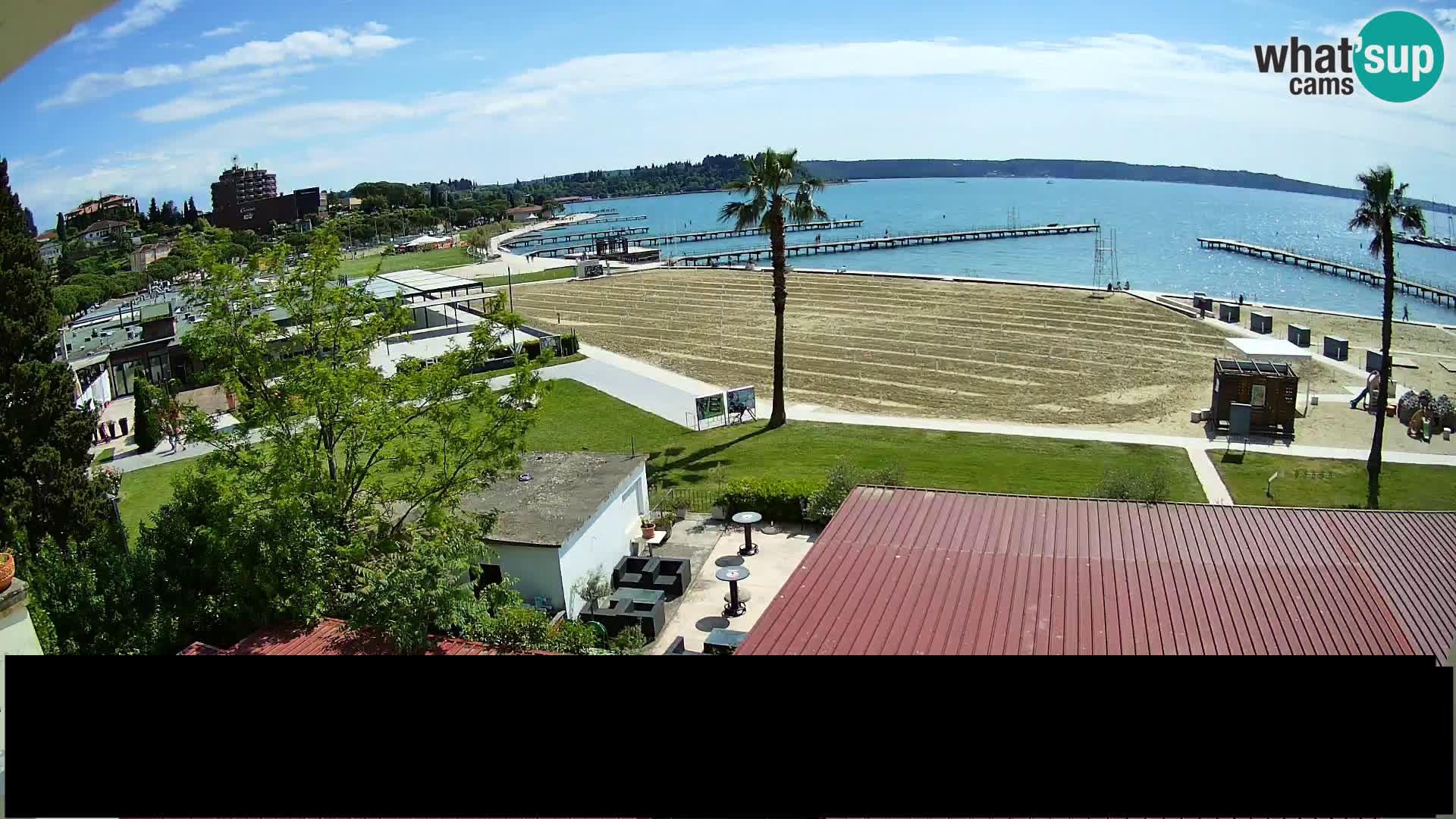 Kamera v živo Portorož plaža – Bungalow